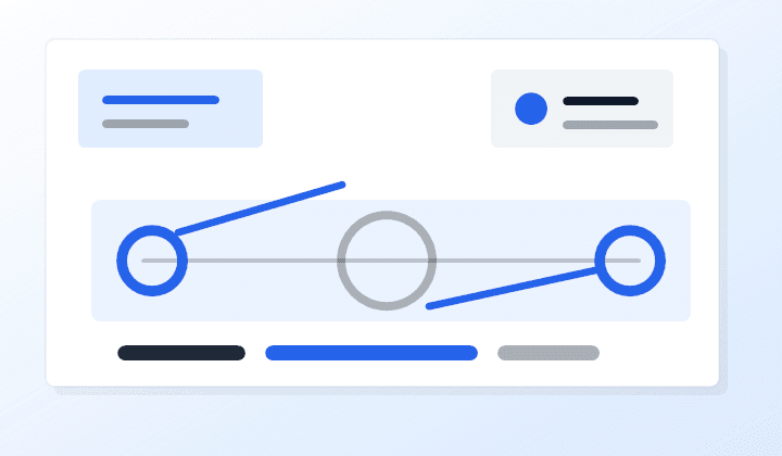 Blue and graphite mobility dashboard illustration for the Feel Great plan.
